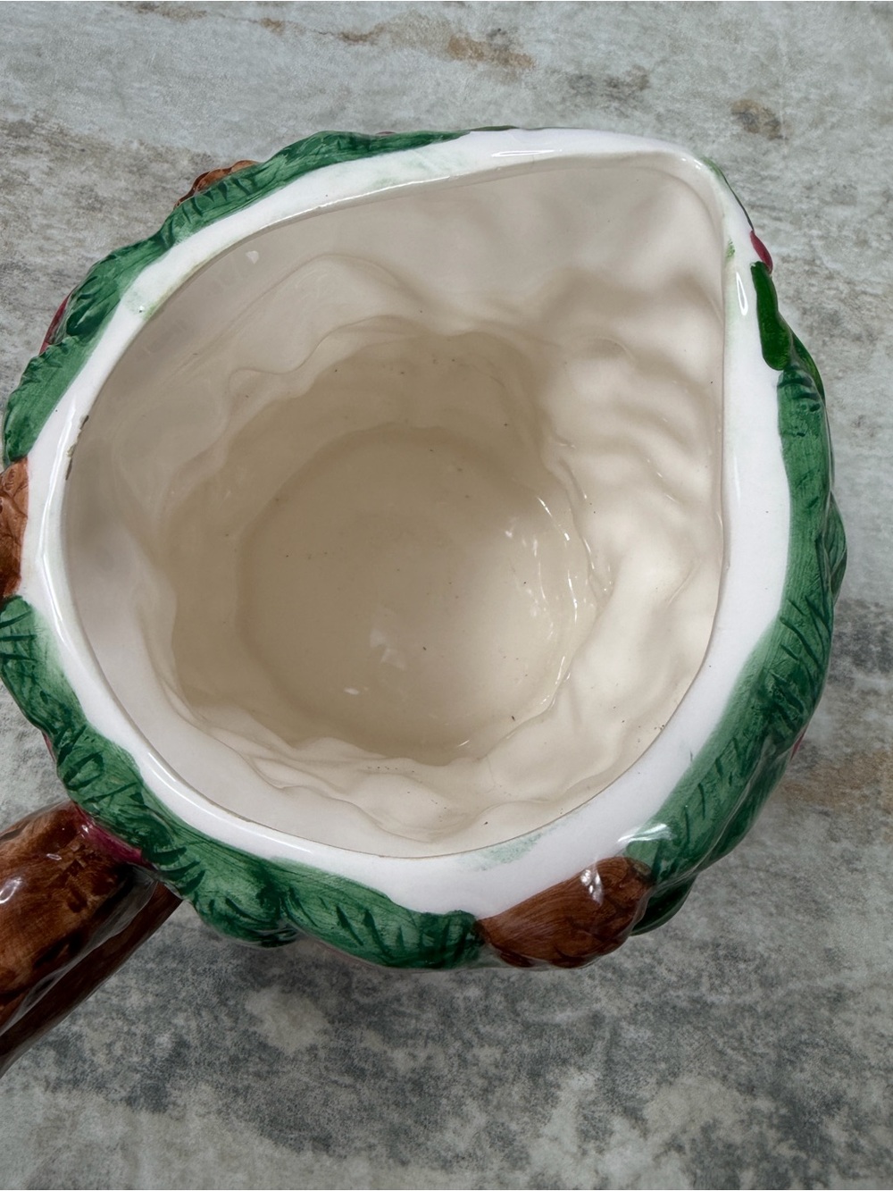 Vintage Santa Claus Christmas Pitcher Ceramic Holiday Decor Collectible - Picture 7 of 10